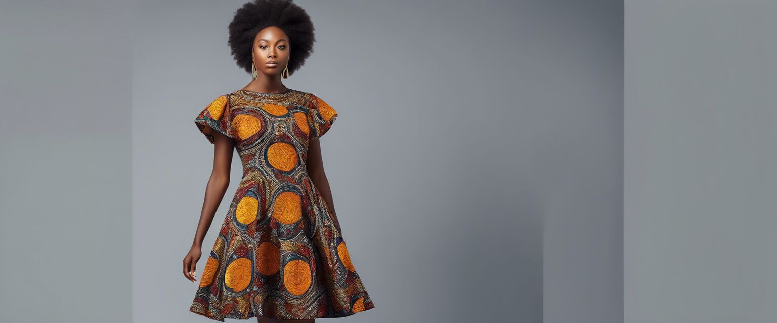 African Print Casual Dress 1