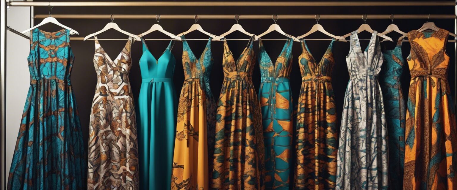 Different styles of African print party dresses