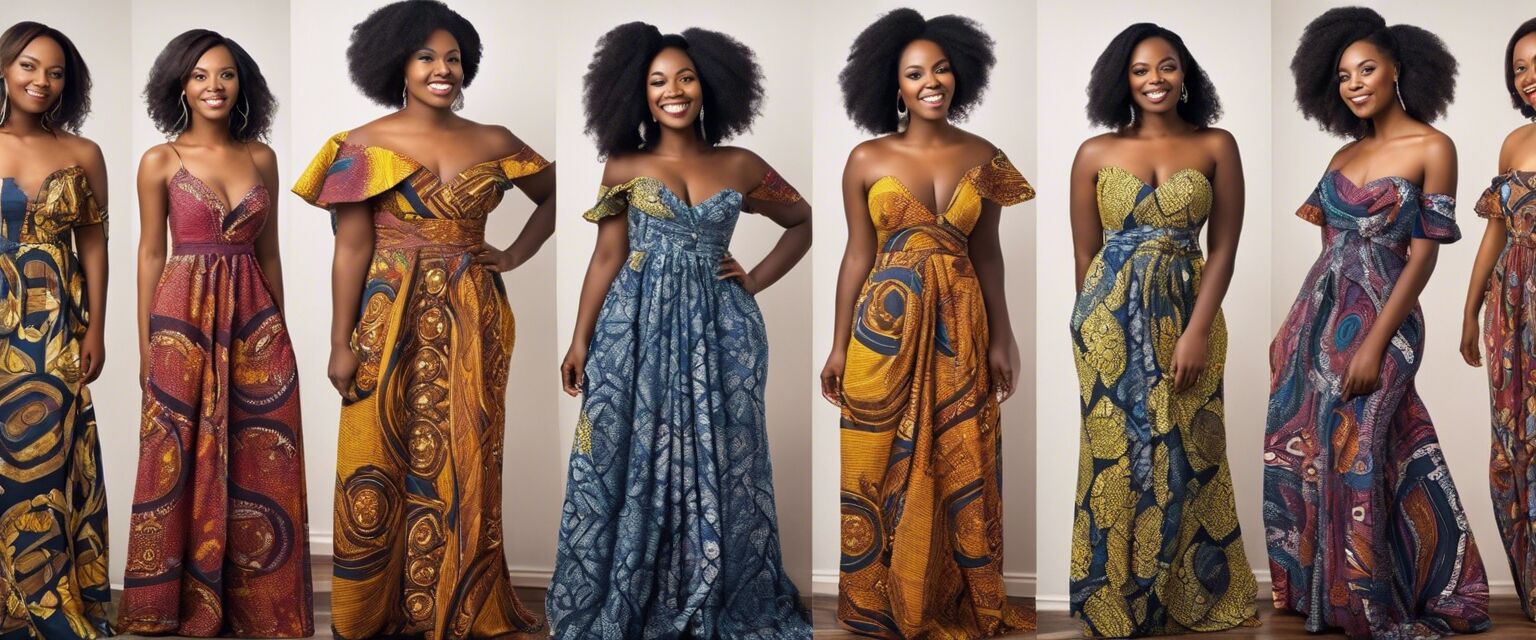 African Print Bridesmaid Dresses