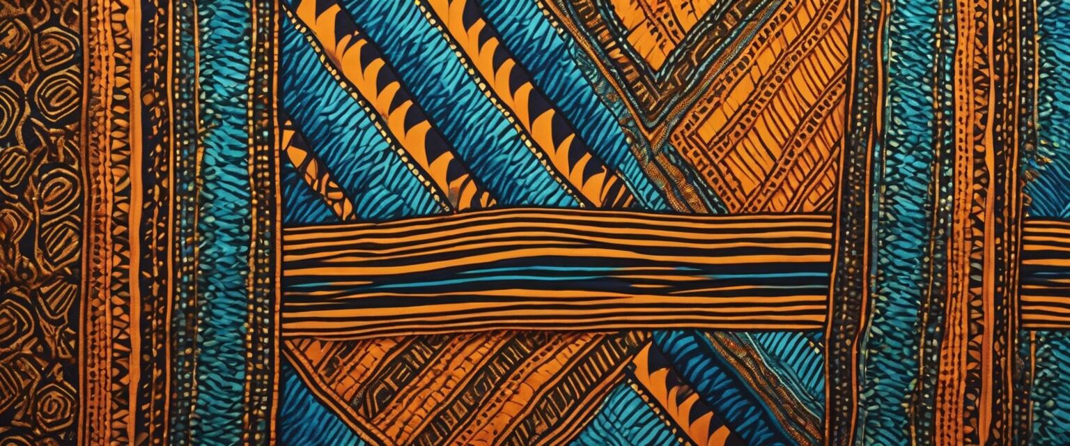 Vibrant African print fabric